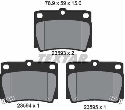 Brake Pad Set, disc brake 2359301