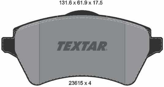 Brake Pad Set, disc brake Q+ 2361501