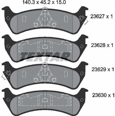 Brake Pad Set, disc brake 2362701