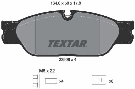 Brake Pad Set, disc brake Q+ 2390801