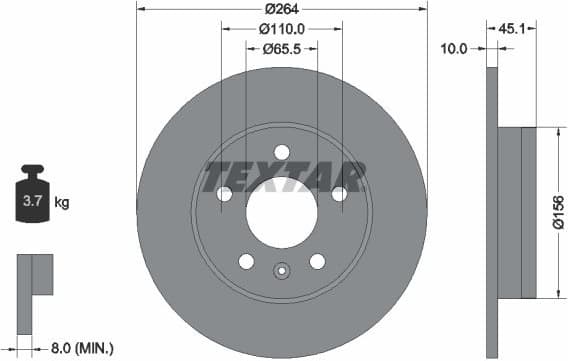 Brake Disc PRO 92277303