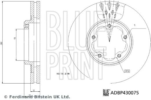 Brake Disc ADBP430075 - image 3
