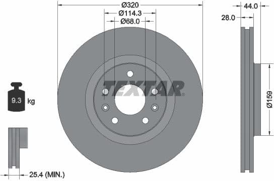 Brake Disc PRO 92195403