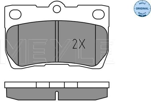 Brake Pad Set, disc brake MEYLE-ORIGINAL: True to OE. 025 243 2317 - image 2