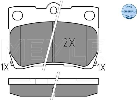 Brake Pad Set, disc brake MEYLE-ORIGINAL: True to OE. 025 243 2315/W