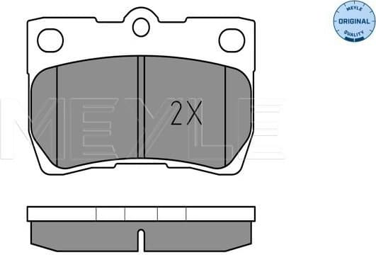 Brake Pad Set, disc brake MEYLE-ORIGINAL: True to OE. 025 243 2315/W - image 2