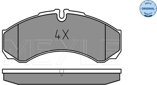 Brake Pad Set, disc brake MEYLE-ORIGINAL: True to OE. 025 291 2120