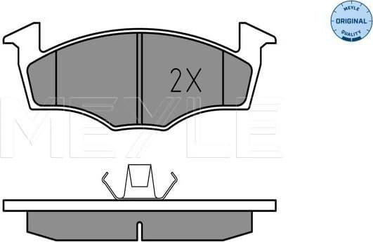 Brake Pad Set, disc brake MEYLE-ORIGINAL: True to OE. 025 218 6615 - image 2