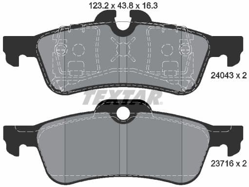 Brake Pad Set, disc brake Q+ 2404301