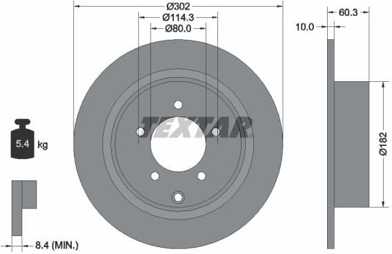 Brake Disc PRO 92177303