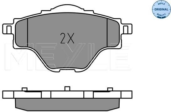 Brake Pad Set, disc brake MEYLE-ORIGINAL: True to OE. 025 258 2717