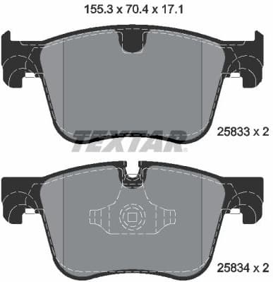 Brake Pad Set, disc brake Q+ 2583301