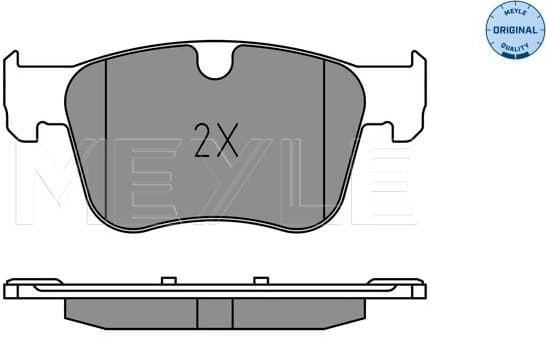 Brake Pad Set, disc brake MEYLE-ORIGINAL: True to OE. 025 258 3417 - image 2