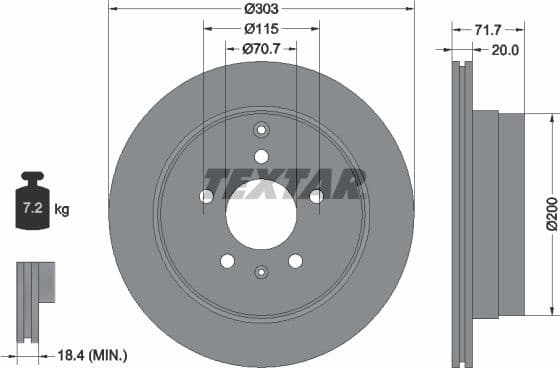 Brake Disc PRO 92165503
