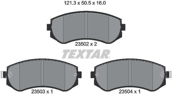 Brake Pad Set, disc brake 2350201
