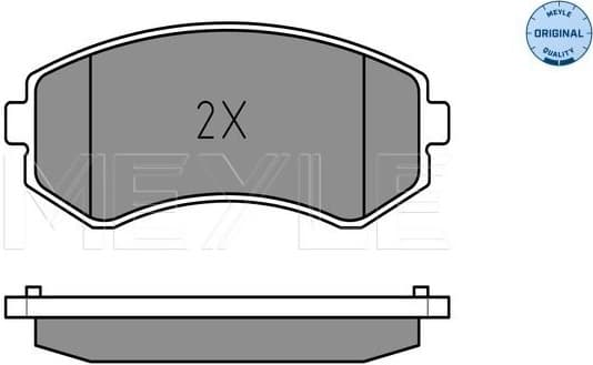 Brake Pad Set, disc brake MEYLE-ORIGINAL: True to OE. 025 235 0216/W - image 2
