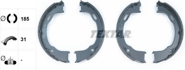 Brake Shoe Set, parking brake 91073600