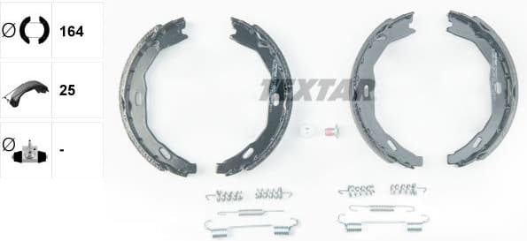 Brake Shoe Set, parking brake 91066900