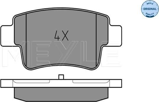 Brake Pad Set, disc brake MEYLE-ORIGINAL: True to OE. 025 243 4917/W