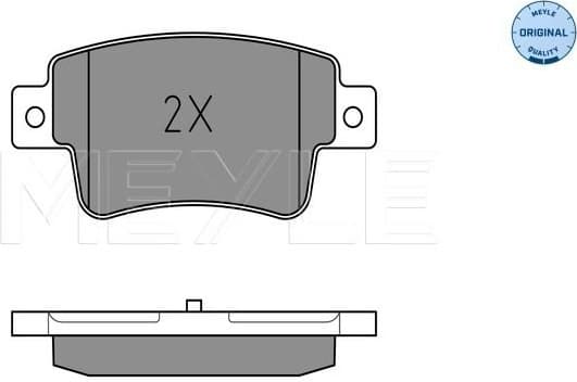 Brake Pad Set, disc brake MEYLE-ORIGINAL: True to OE. 025 243 4917/W - image 2