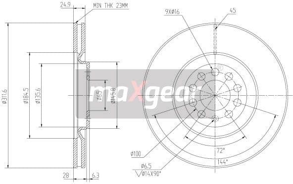 Brake Disc 19-0974