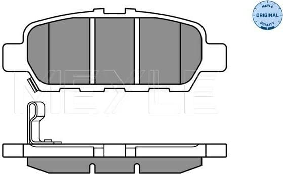 Brake Pad Set, disc brake MEYLE-ORIGINAL: True to OE. 025 248 7113/W - image 2