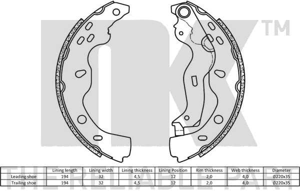 Brake Shoe Set 2723759 - image 2