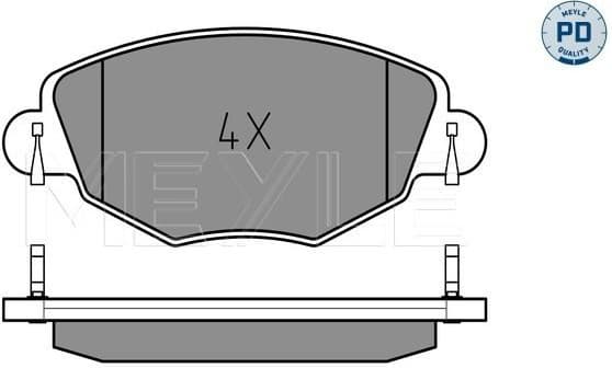 Brake Pad Set, disc brake MEYLE-PD: Advanced performance and design. 025 232 7918/PD