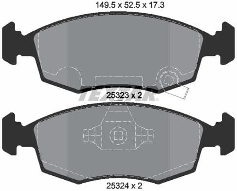 Brake Pad Set, disc brake Q+ 2532301