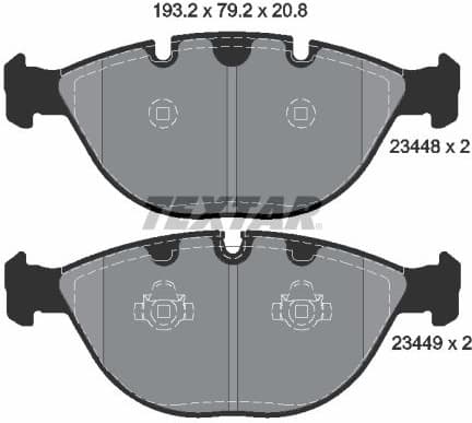 Brake Pad Set, disc brake Q+ 2344801