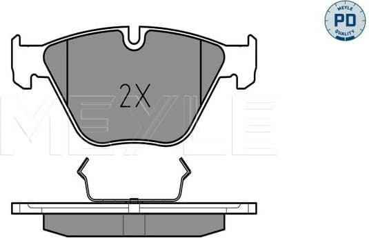 Brake Pad Set, disc brake MEYLE-PD: Advanced performance and design. 025 241 6120/PD - image 2