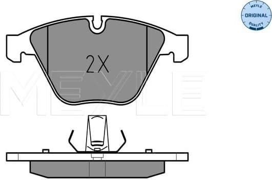 Brake Pad Set, disc brake MEYLE-ORIGINAL: True to OE. 025 241 6120