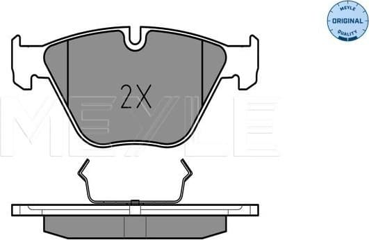 Brake Pad Set, disc brake MEYLE-ORIGINAL: True to OE. 025 241 6120 - image 2