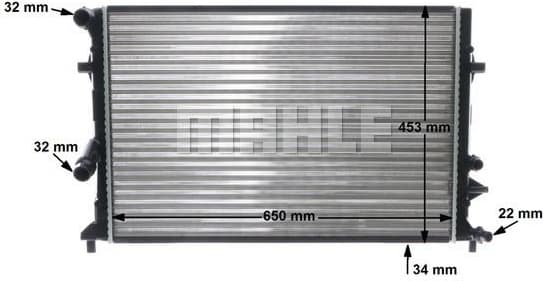 Radiator, engine cooling BEHR CR 1899 000S - image 11