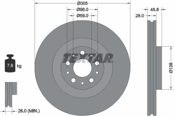 Brake Disc PRO 92237603