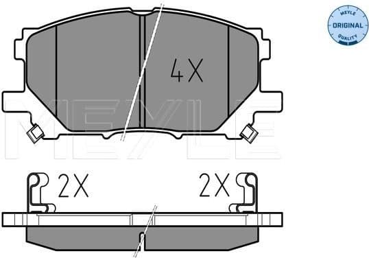Brake Pad Set, disc brake MEYLE-ORIGINAL: True to OE. 025 239 8916
