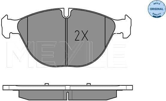 Brake Pad Set, disc brake MEYLE-ORIGINAL: True to OE. 025 241 7219 - image 2
