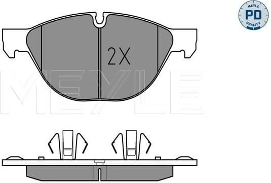 Brake Pad Set, disc brake MEYLE-PD: Advanced performance and design. 025 241 7219/PD