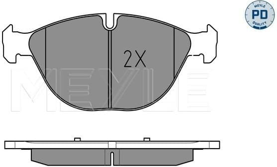 Brake Pad Set, disc brake MEYLE-PD: Advanced performance and design. 025 241 7219/PD - image 2