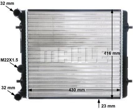 Radiator, engine cooling BEHR CR 367 000S - image 12