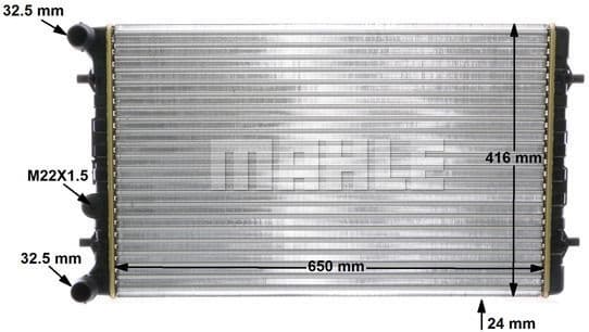 Radiator, engine cooling BEHR CR 368 001S - image 12