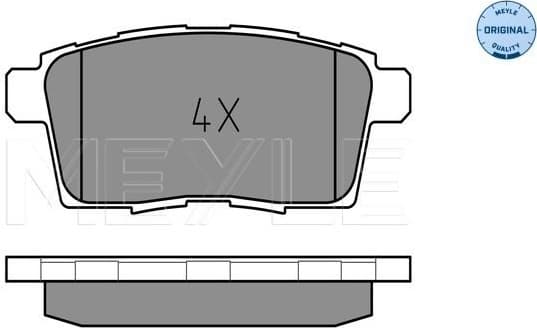 Brake Pad Set, disc brake MEYLE-ORIGINAL: True to OE. 025 245 4517
