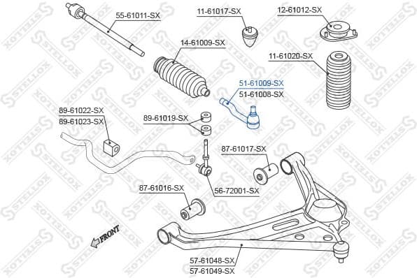 Tie Rod End 51-61009-SX - image 2