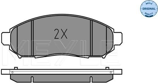 Brake Pad Set, disc brake MEYLE-ORIGINAL: True to OE. 025 242 2716/W - image 2