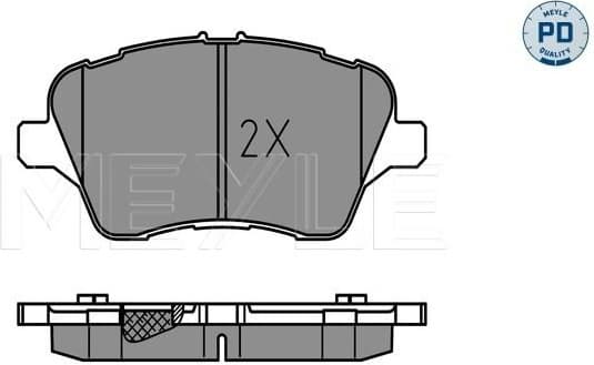 Brake Pad Set, disc brake MEYLE-PD: Advanced performance and design. 025 251 3417/PD