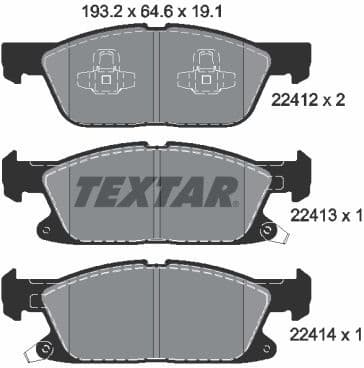 Brake Pad Set, disc brake Q+ 2241201