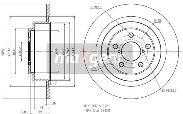 Brake Disc 19-2357 - image 2