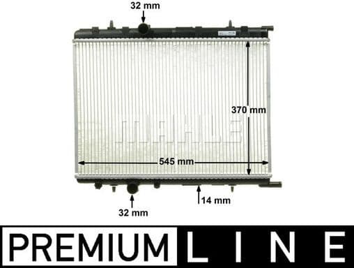 Radiator, engine cooling BEHR *** PREMIUM LINE *** CR 515 000P