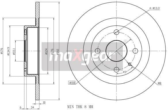 Brake Disc 19-0941 - image 2