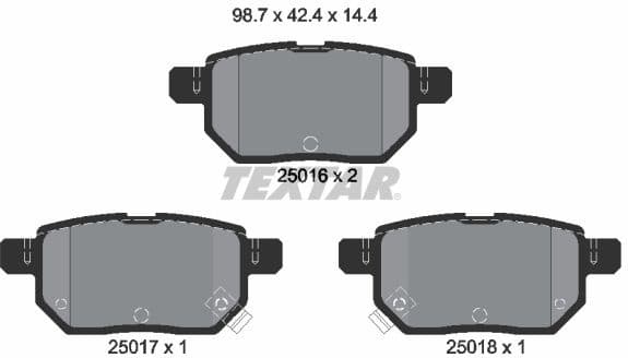 Brake Pad Set, disc brake 2501601